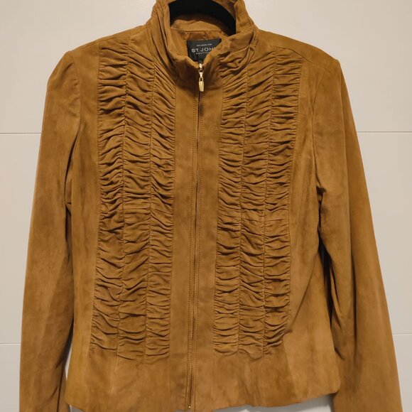 St. John Suede Jacket - Picture 3 of 7